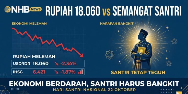 EKONOMI BERDARAH, SANTRI HARUS BANGKIT – Makna Hari Santri di Tengah Rupiah 18.060 dan IHSG Anjlok